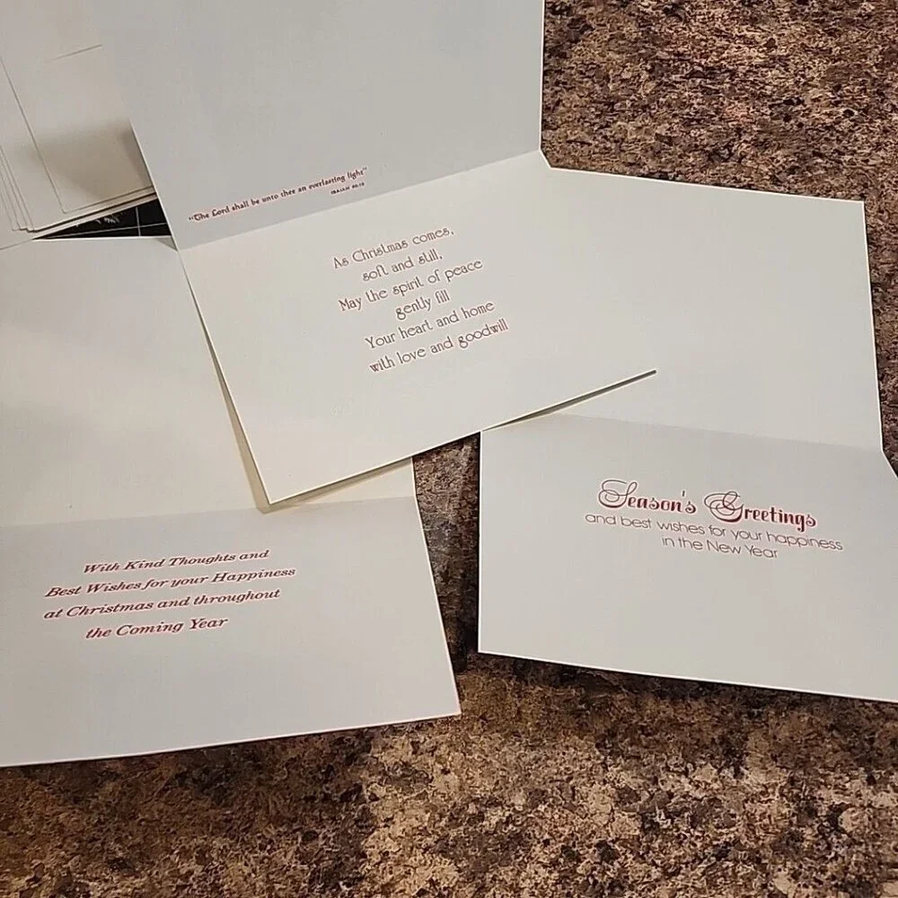 Lot of 6 Vintage‎ Christmas Cards Association Of Handicapped Artists Religious